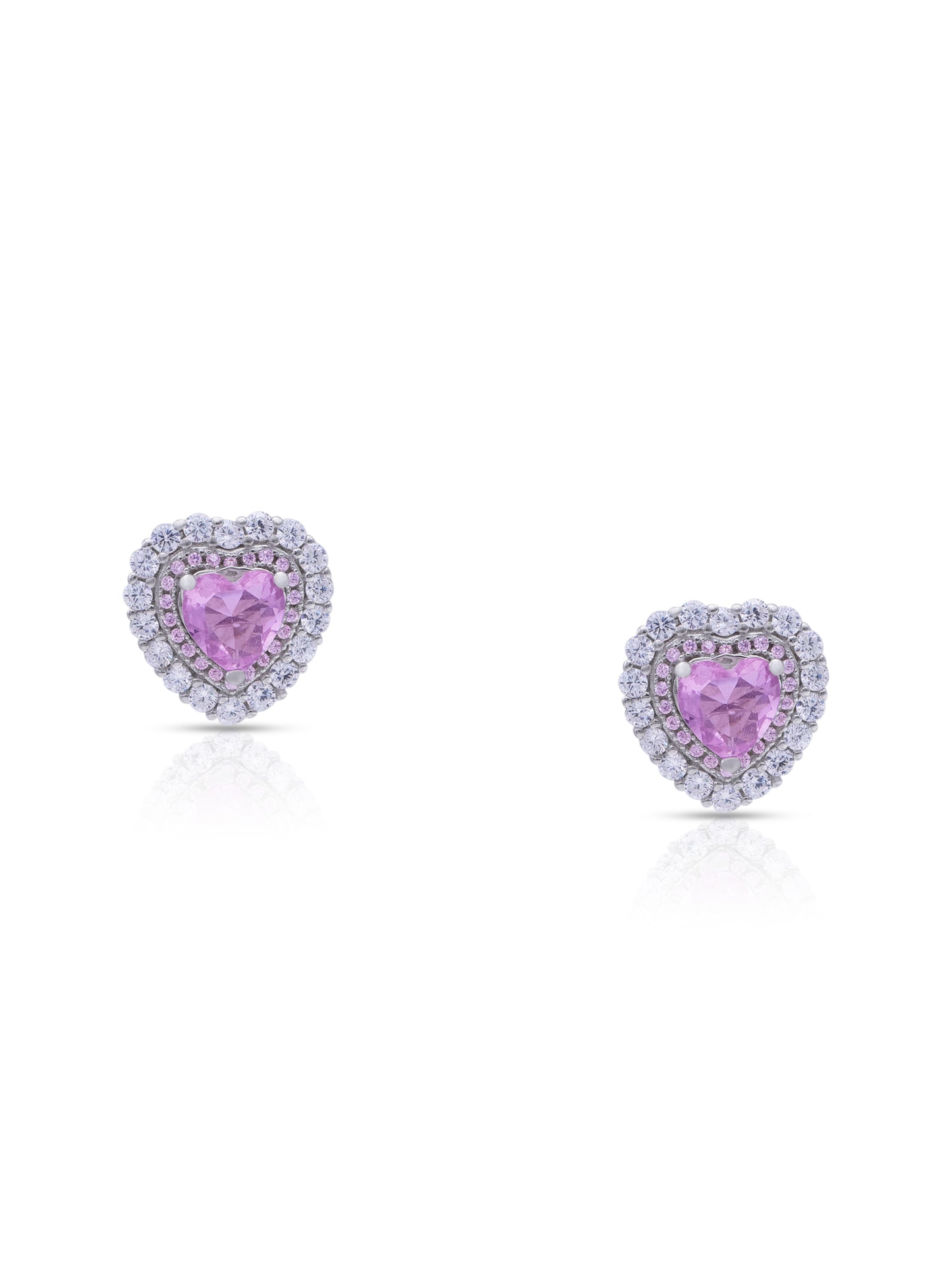 Delicate heart-shaped earrings for weddings, dates, and special occasions