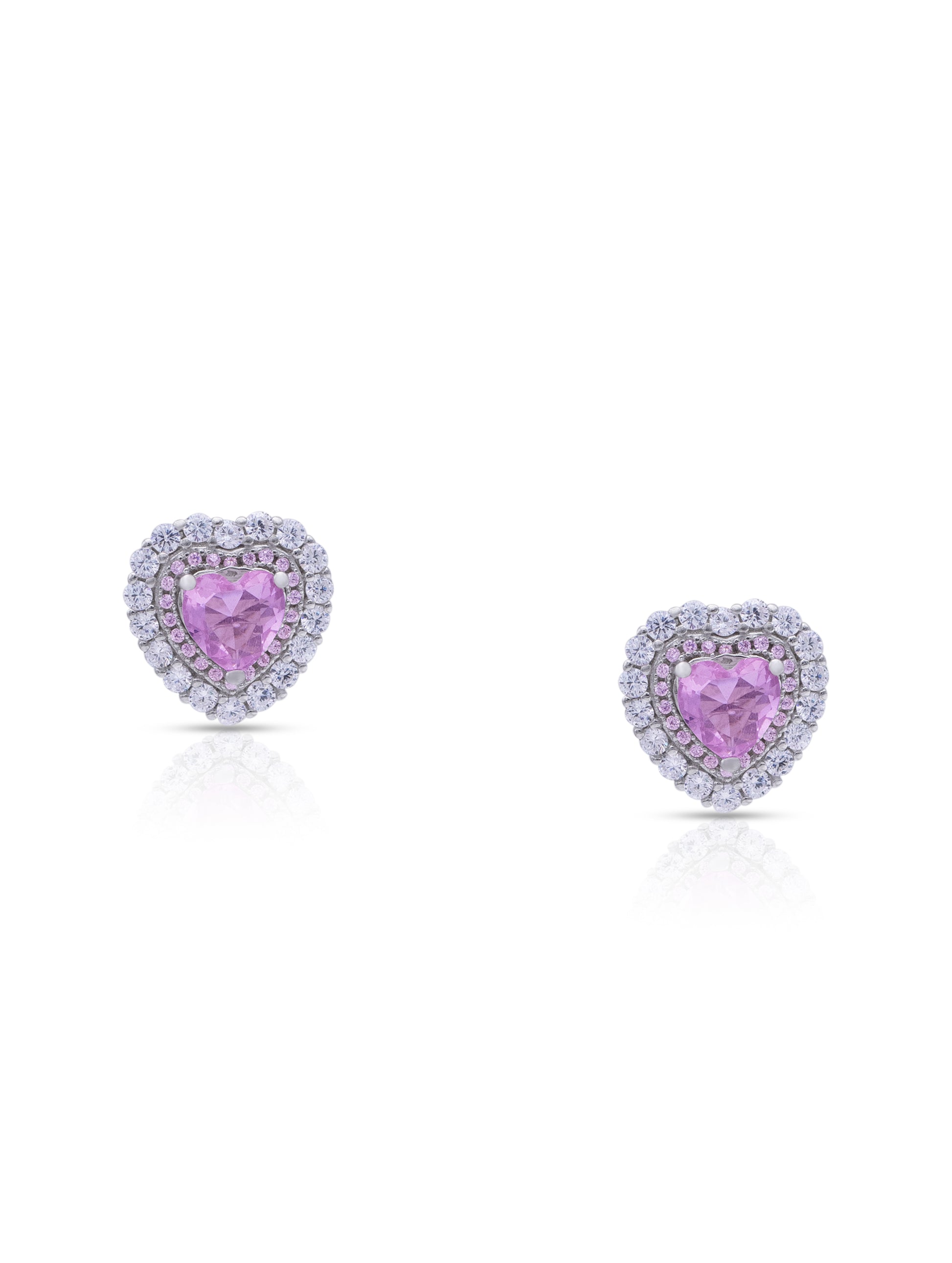 Delicate heart-shaped earrings for weddings, dates, and special occasions