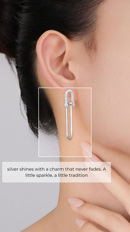 “A closer look at the dazzling white zircon stones set in premium 92.5 sterling silver.”